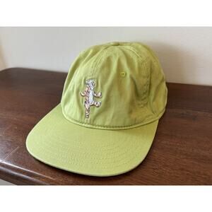 Vintage Disney Green Hat Tigger Adjustable Strap Back Embroidered 90s USA Winnie